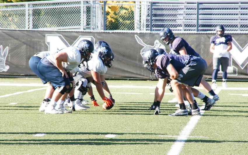 Colorado School of Mines football players practice on Oct. 8 at Marv Kay Stadium. The Orediggers will be taking on the Fort Lewis College Skyhawks for their homecoming game on Oct. 19.