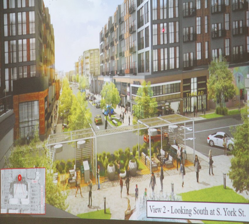 A rendering of what part of The Streets at SouthGlenn could look like if the City of Centennial approves developers’ plans.