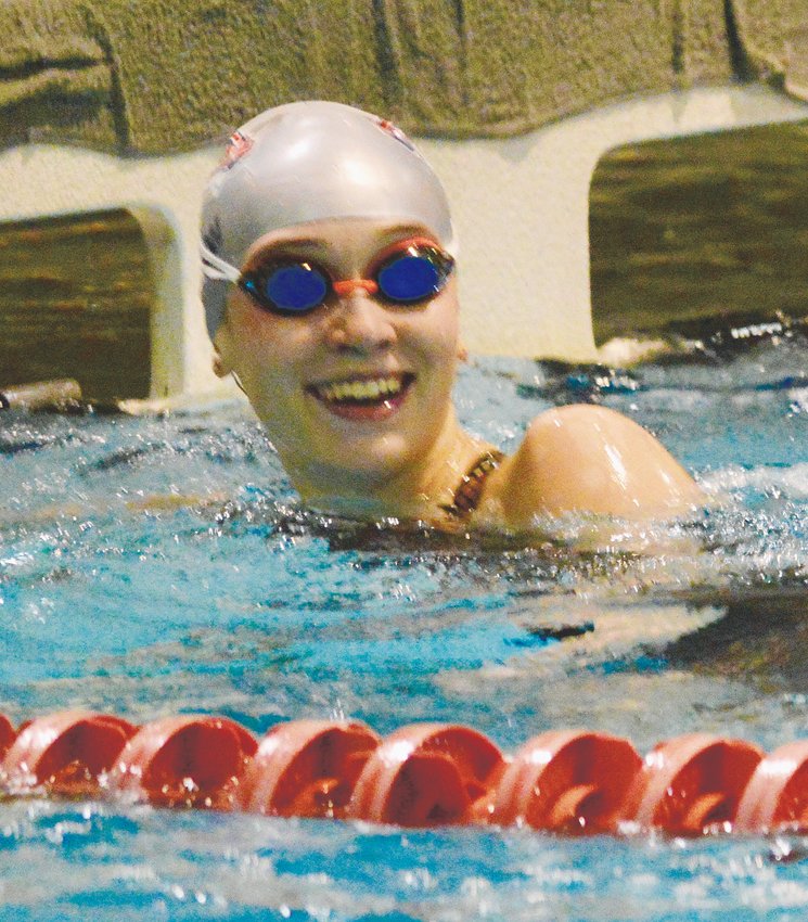 Junior Anna Shaw of Heritage won the 50-yard freestyle in the 5A state swimming championships held Feb. 13-14 at the VMAC in Thornton. She also swam on two Eagles relay teams and was second in the 100-yard freestyle.