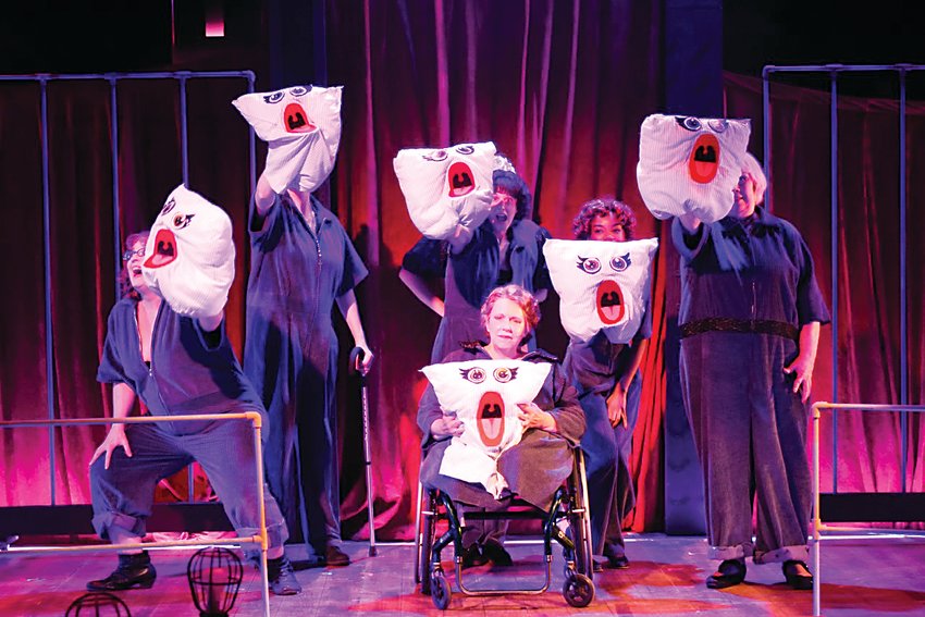 During Phamaly Theater Company’s sensory friendly performance of Chicago, families could sit with empty seats around them. Before the show, the characters are introduced to the audience to limit surprises. The house lights are dimmed to half and the microphones are tempered to accommodate sensitive groups.