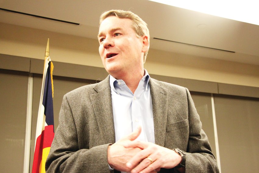 Senator Michael Bennet called defeating President Trump in the fall election a vital task.