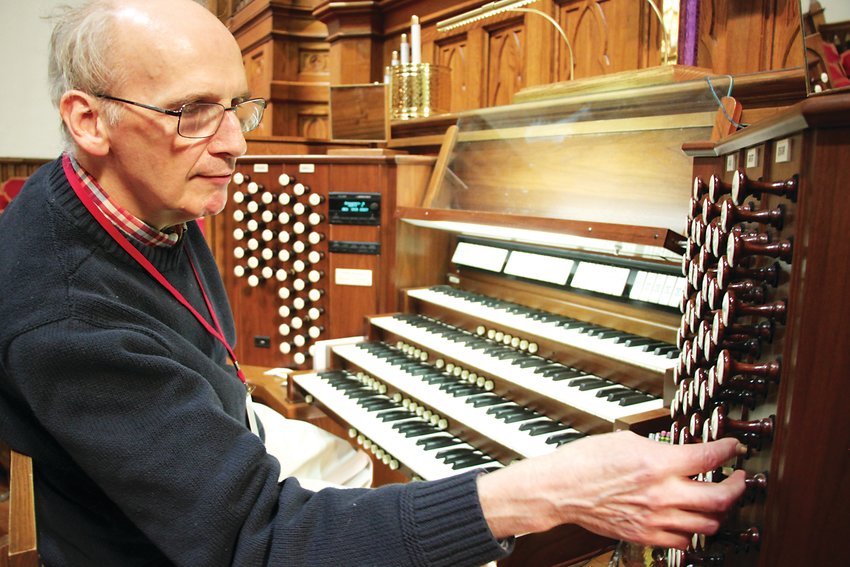 Norm Sutphin, the organist at Denver's Trinity United Methodist Church, said he respects the power and beauty of the instrument.