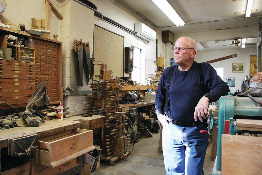 Rick Morel stands in his pipe organ workshop in north Denver. Morel said after two or three more jobs, it's time to retire, meaning the likely end of his century-old business.