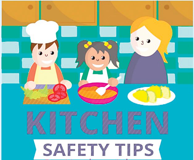 The cover of a student's digital book, made through online tool Book Creator. The project was an assignment to assess student's knowledge on kitchen safety in Kristina Herrin's family and consumer science class at Drake Middle.