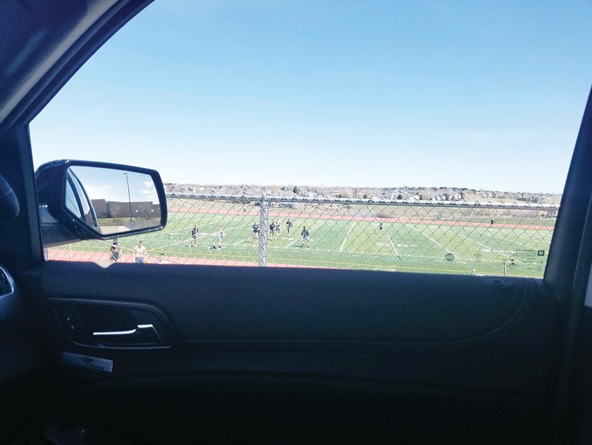 A group of Douglas County citizens illicitly meeting on a school football field during the stay-at-home order. When informed of these groups, deputies are heading there and breaking them up.