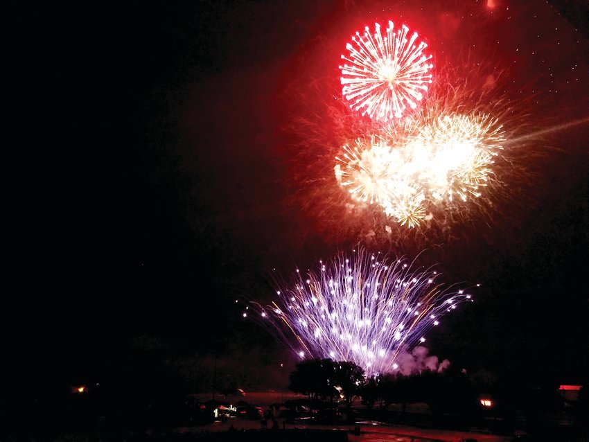 In a file photo, fireworks light up the sky above Jeffco Stadium in Lakewood.