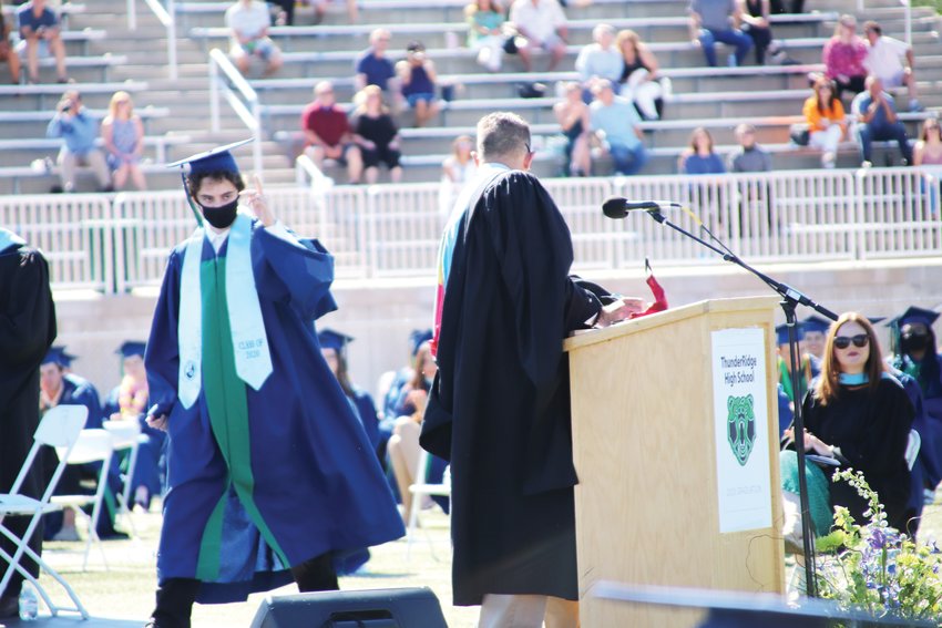 ThunderRidge seniors finally had the chance to walk across the stage at graduation. Far from expectations, seniors and families cheered and reveled in the opportunity to catch a moment once thought lost to COVID-19.