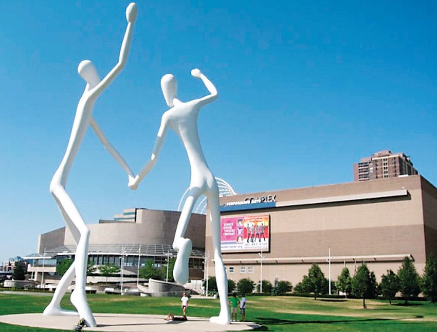 Sculpture Park, at the Denver Performing Arts Complex, includes “The Dancers,” two 50-foot-high sculptures located at Speer and Champa.