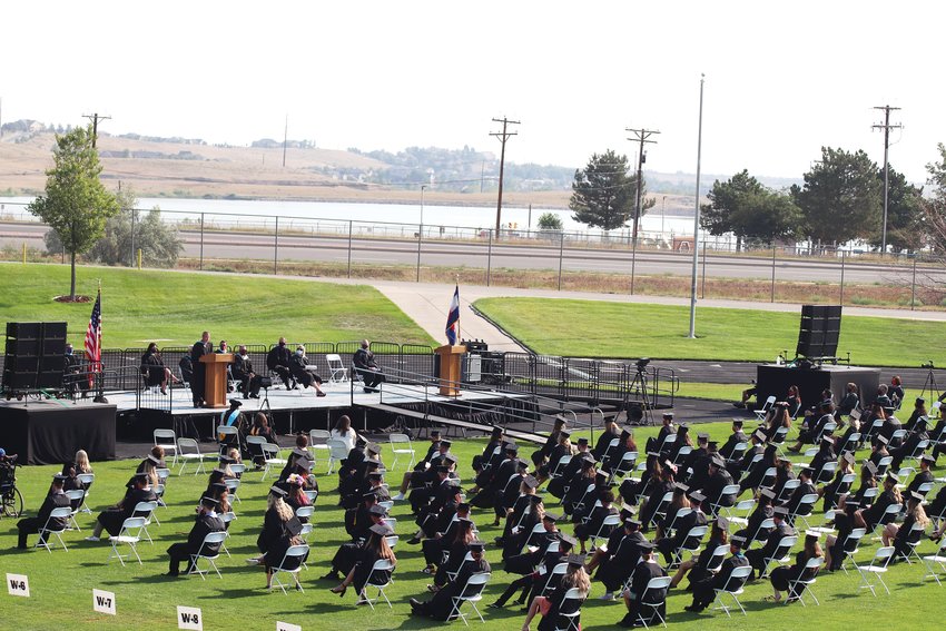 Just weeks before some will go off to college, 2020 Pomona grads had the opportunity to celebrate their graduation with an Aug. 15 commencement ceremony at the North Area Athletic Complex.