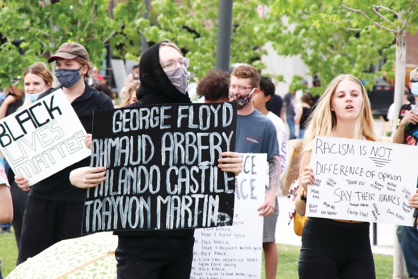 An event decrying racial injustice gave way to protests in Castle Rock on June 2.