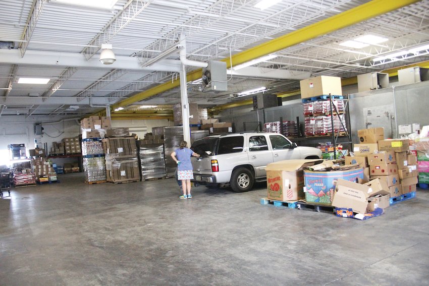 The Food Exchange Resource Network’s warehouse covers 15,000 square feet and serves as a major food distribution center.
