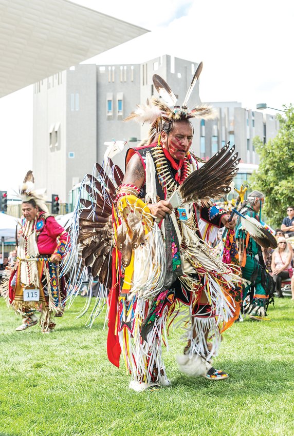 A man dances during last year’s Denver Art Museum Friendship Powwow.