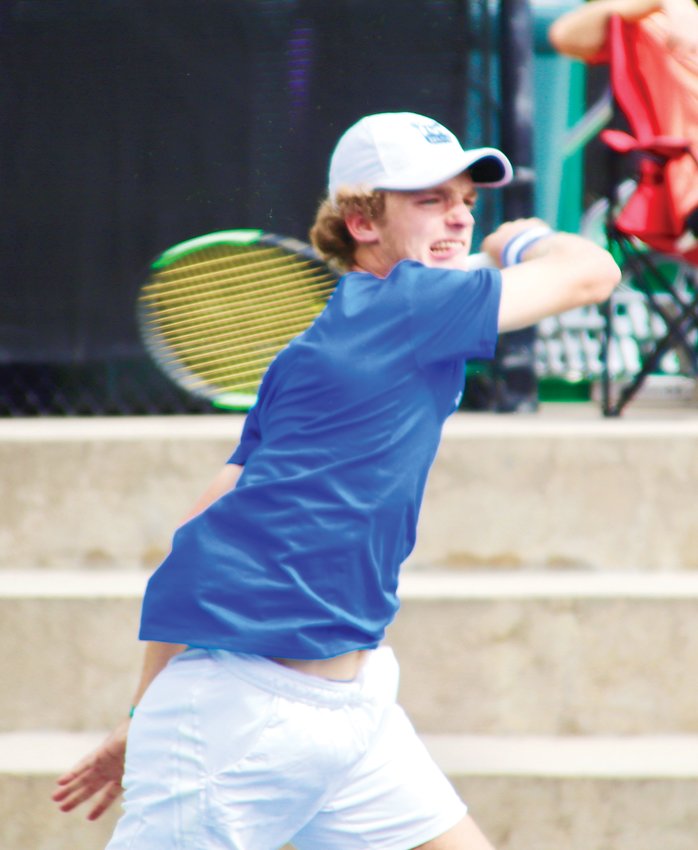 Cherry Creek's George Cavo won a tough semifinal match against Fairview's Luke Silverman but then lost the championship match against Morgan Schilling of Regis Jesuit on Sept. 26 at the state tennis tournament at Gates Tennis Center.