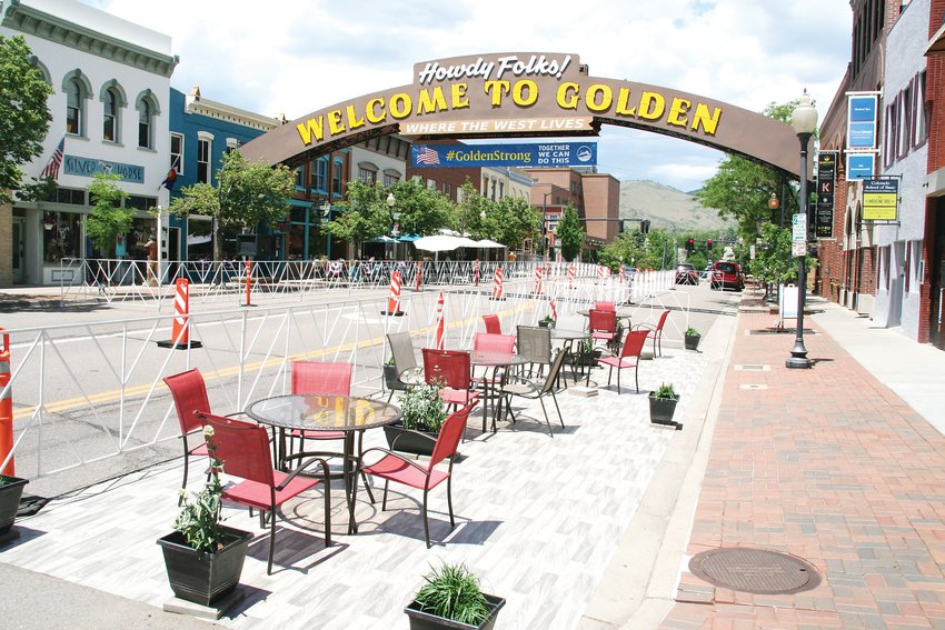 Golden has been among the cities across the county that has closed parking and traffic lanes to allow main street eateries more outdoor eating space throughout the last few months.