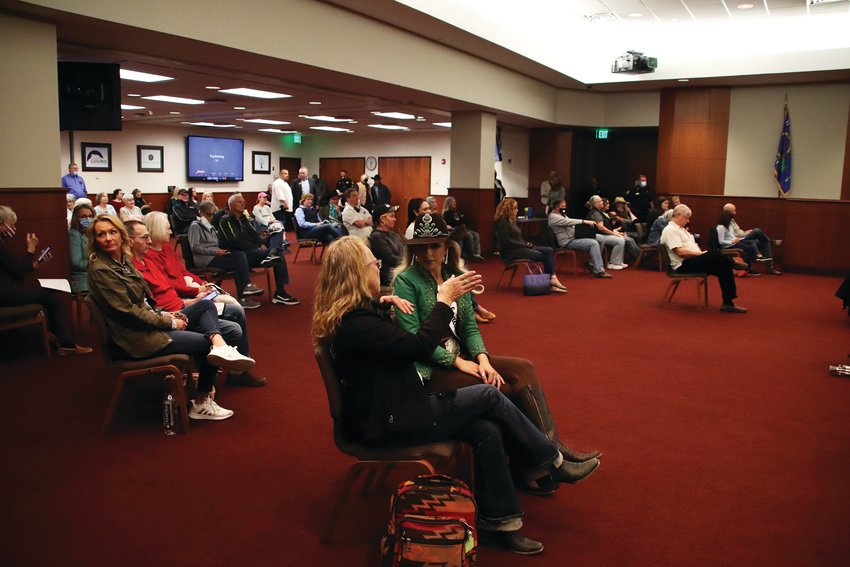 Residents from Douglas County and beyond came to the March 9 county commissioner meeting.
