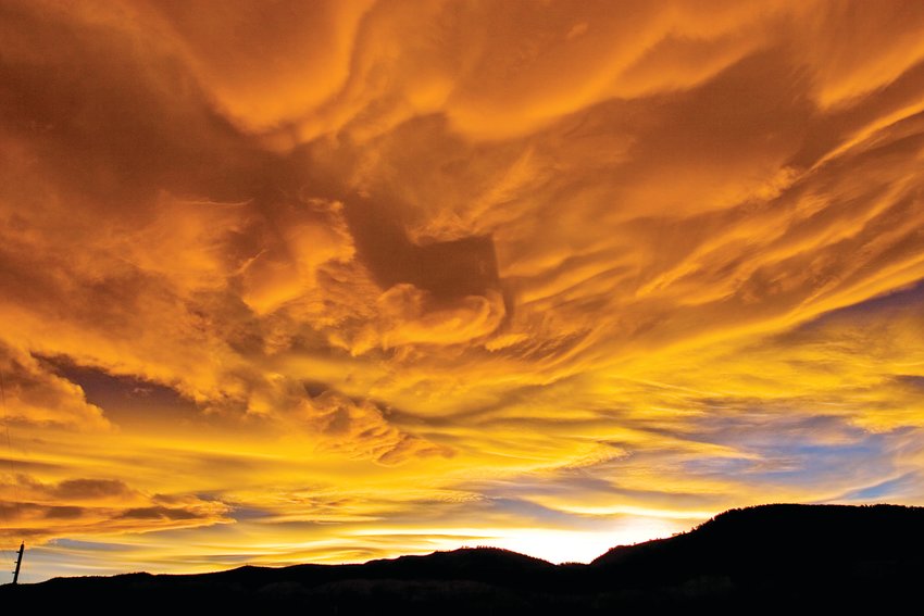 Dramatic sunsets are common throughout Colorado.