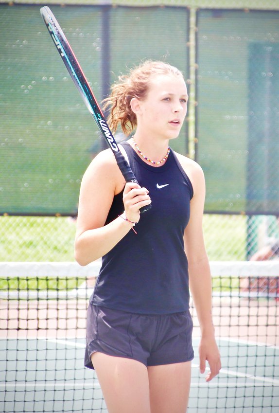 Lauren Hayes, a sophomore at Mountain Vista, captured the No. 1 singles title at the Region 5 state qualifying tournament on June 2. She defeated Arapahoe’s Julia Rydel in a hard-fought 7-6, 6-7, 6-3  match.