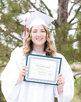 Isabella McCarty is a recipient of the Elizabeth Education Foundation scholarship.