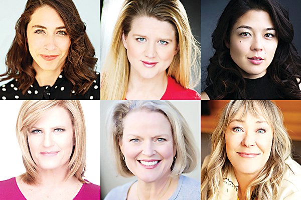 Cherry Creek Theatre Company will present “Steel Magnolias” Oct. 1-24 at the Elaine Wolf Theatre in Denver. From top left, Shannon Altner, Devon James, Erika Mori, Suzanne Nepi, Martha Harmon Pardee, and Tracy Shaffer.