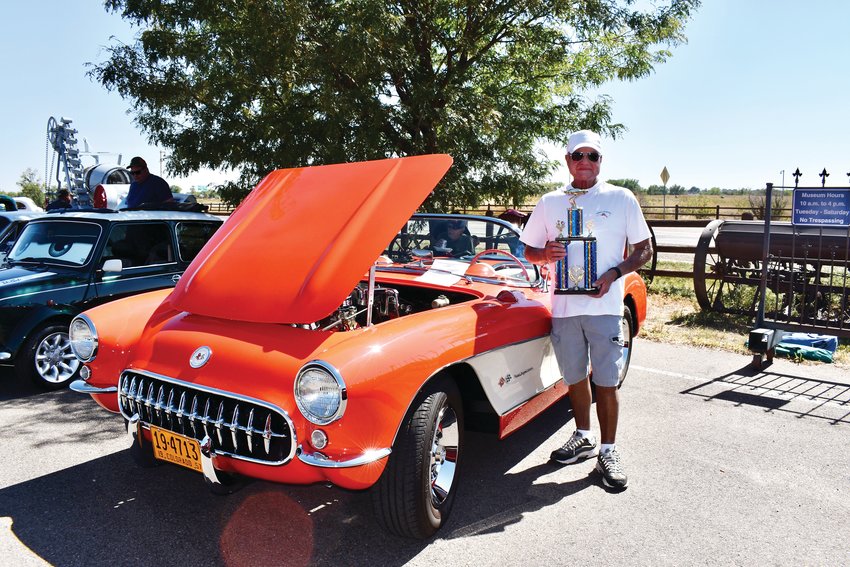 John Martin took home the trophy for Best in Show for his 1957 Corvette. It took him two years to restore.