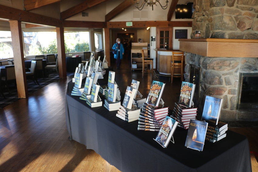 Multiple authors’ books were on display for purchase and could be autographed by them at the event.