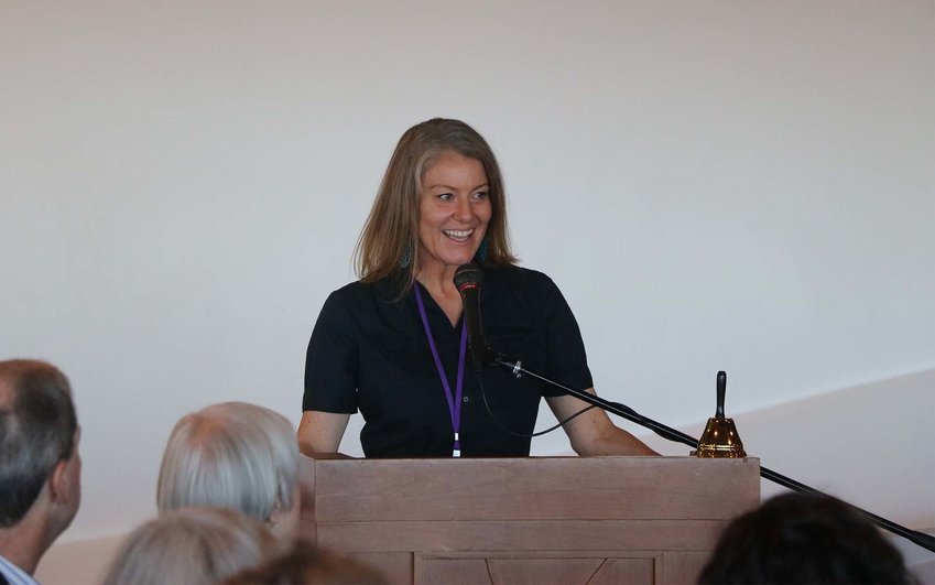 Melanie Crowder, acclaimed author of numerous young adult historical fiction books, was the MC for the event.