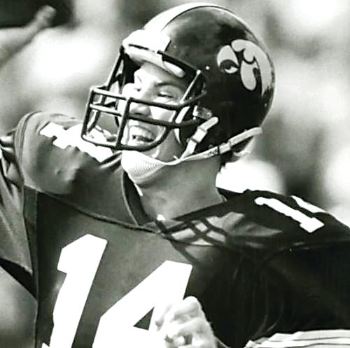 Tom Poholsky was a quarterback for the University of Iowa in the late 1980s.