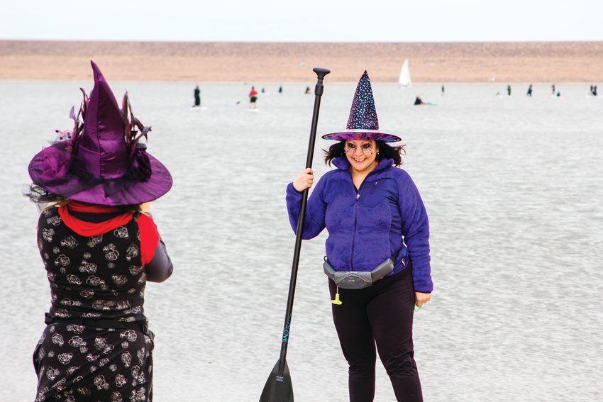 Selfies are an absolute must at the Chatfield reservoir Witch Paddle.