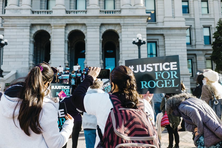 A crowd of around 100 people attend a rally to demand a change in Colorado's sentencing laws and show support for Rogel Aguilera-Mederos, convicted of 27 counts for his role in a deadly crash on I-70.
The governor would later commute his sentence to 10 years.