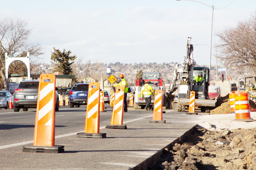 Work is well underway on Wadsworth Boulevard north of 44th Ave in Wheat Ridge.
