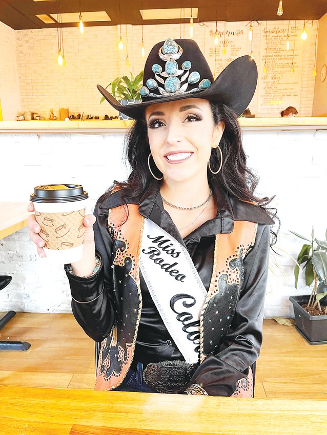 Ashley Baller, Miss Rodeo Colorado, talks with Colorado Community Media at Legends Coffee in Aurora.