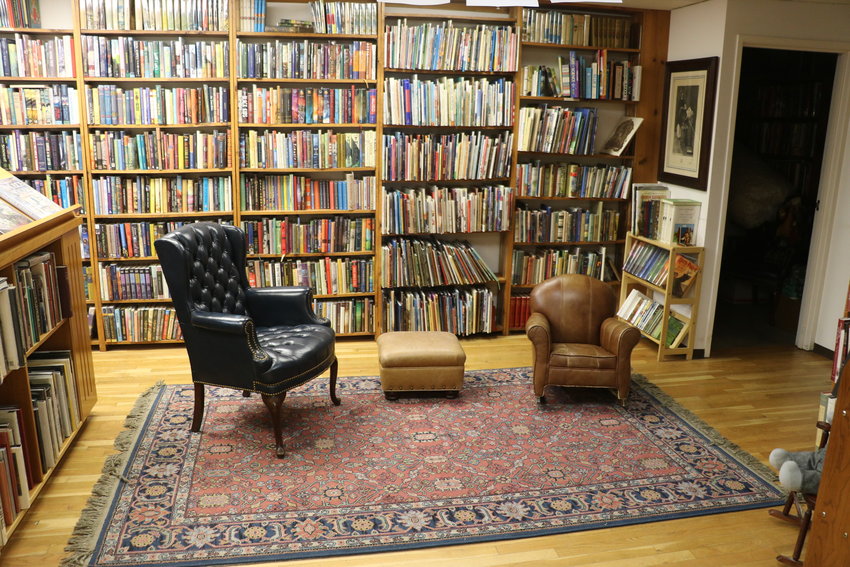 The children's reading area at Hermitage Antiquarian Bookstore is a favorite for owner Robert Topp.