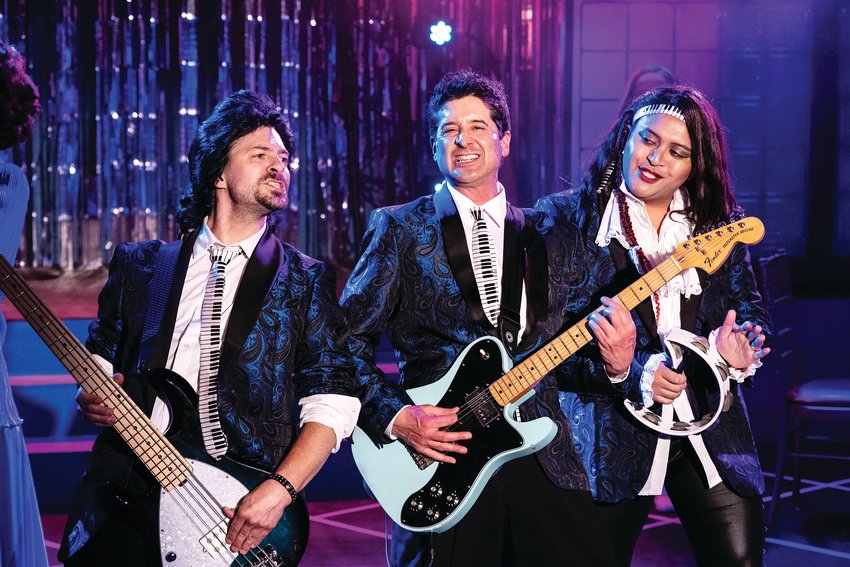 The musical trio from “The Wedding Singer” and the rest of the cast are performing at Town Hall Arts Center in Littleton through June 26.