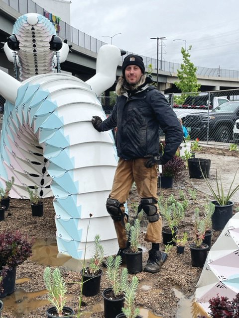 Kevin Williams, assistant curator and horticulturist at the Denver Botanic Gardens, fell in love with Meow Wolf Santa Fe while on honeymoon a few years back. For him, designing the Plethodon Sculpture Garden at Meow Wolf Denver was a labor of love.