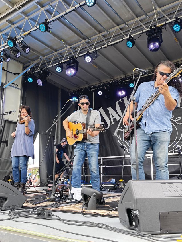 Local Colorado band, WireWood Station, performs at the fourth annual Denver BBQ Fest.