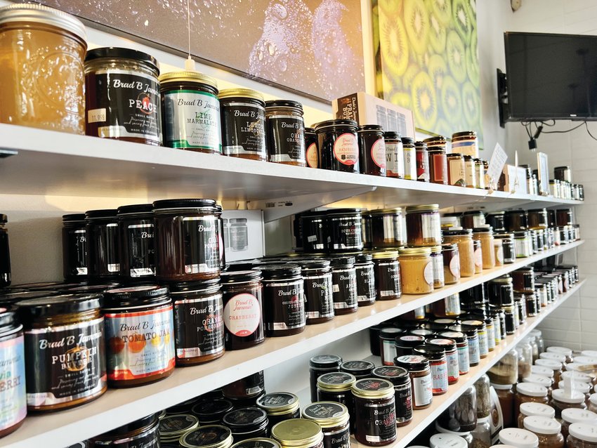The shop and cafe in Littleton is the only brick-and-mortar store that carries every flavor of Brad B Jammin’ jam, says business owner Gene Hill.