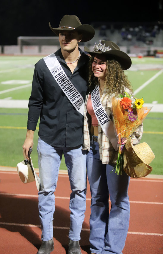 Brighton High School's homecoming royalty for 2022 .. Brok Eddy and Cailey Perrington