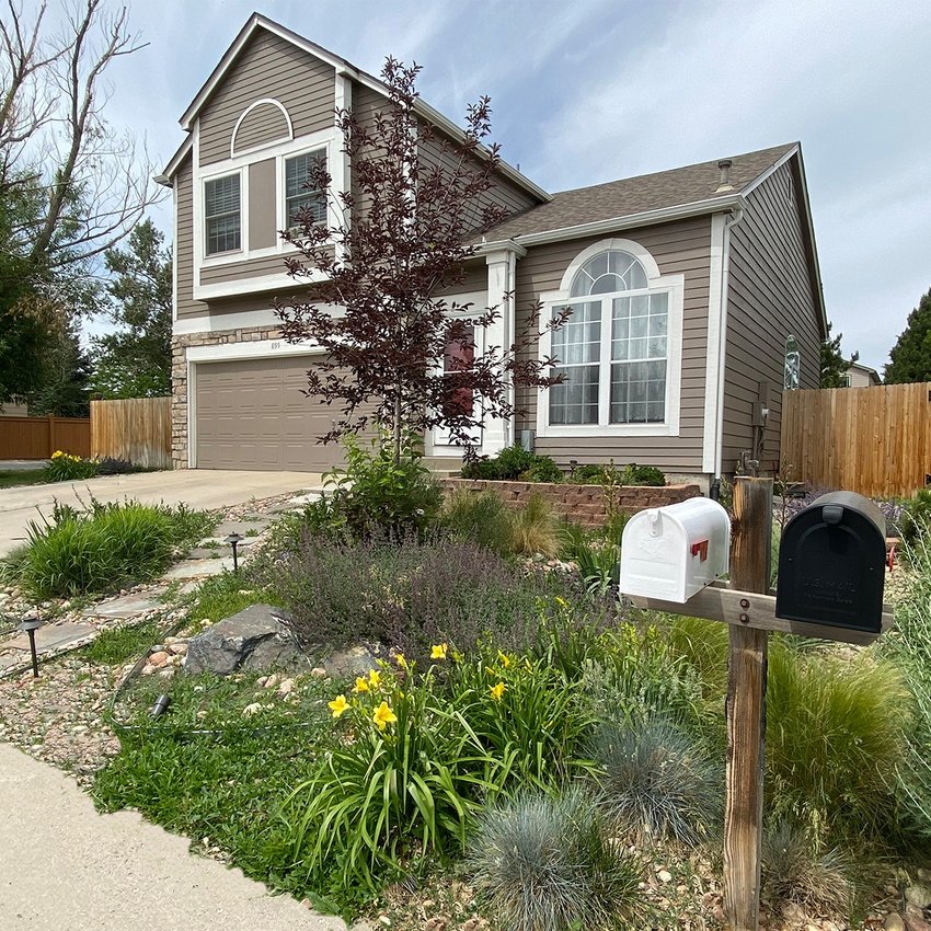 A home in Castle Rock that won the town's Coloradoscape contest in 2020. On Sept. 20, the town council approved a new ordinance requiring new homes have Coloradoscape front yards and incentivizes limited turf in back yards.