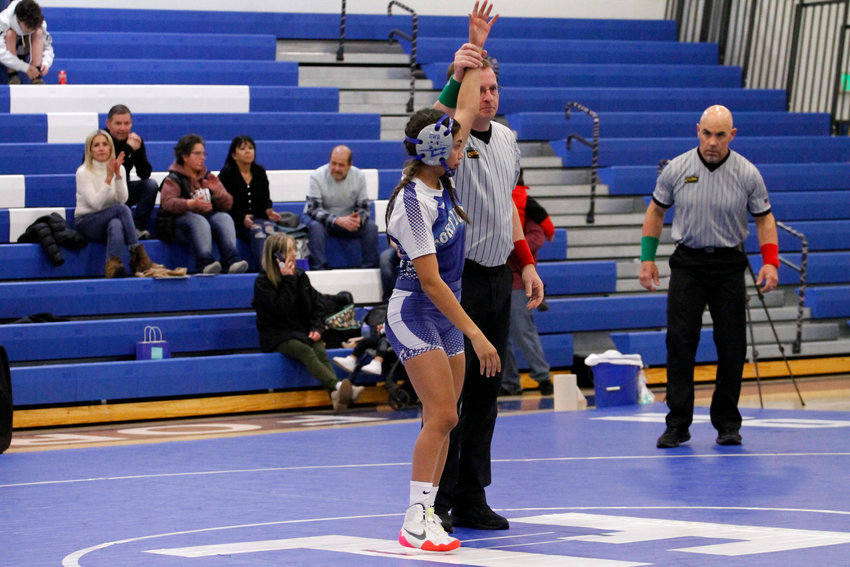 Fort Lupton's Rylee Balcazar won her match by default  Jan. 11 against Stanley Lake. Balcazar has only lost two matches in the season and is ready for the state tournament in February.