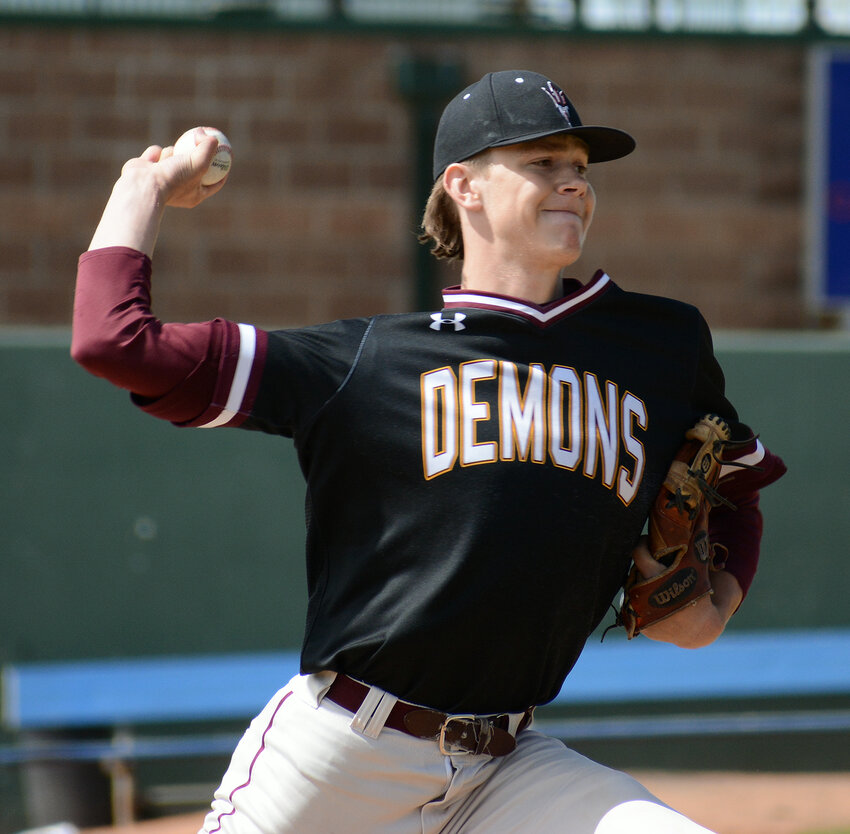 Laif Palmer finished his Golden career in style with a 13-strikeout performance against Lutheran on June 2 at UCHealth Park in Colorado Springs. The Demons defeated Lutheran 3-2 to stay alive in the Class 4A state tournament. Palmer — Oregon State University commit — will likely get selected next month during the Major League Baseball Draft.