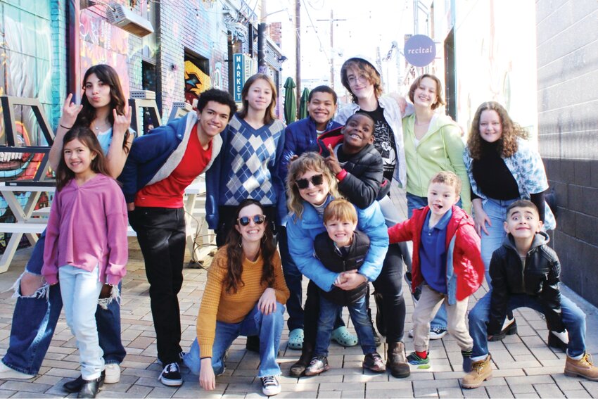 Students with Mile High Youth Theatre participate in a promotional photo shoot in March. The photos were used to launch the new nonprofit’s website and social media presence.