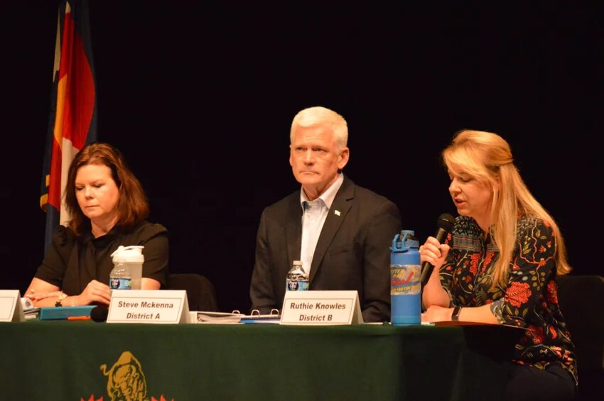 From left to right: Incumbent Anne Egan, Steve McKenna and Ruthie Knowles.